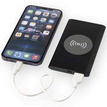 Power bank wireless da 4000 mAh Type C in alluminio riciclato Juice 