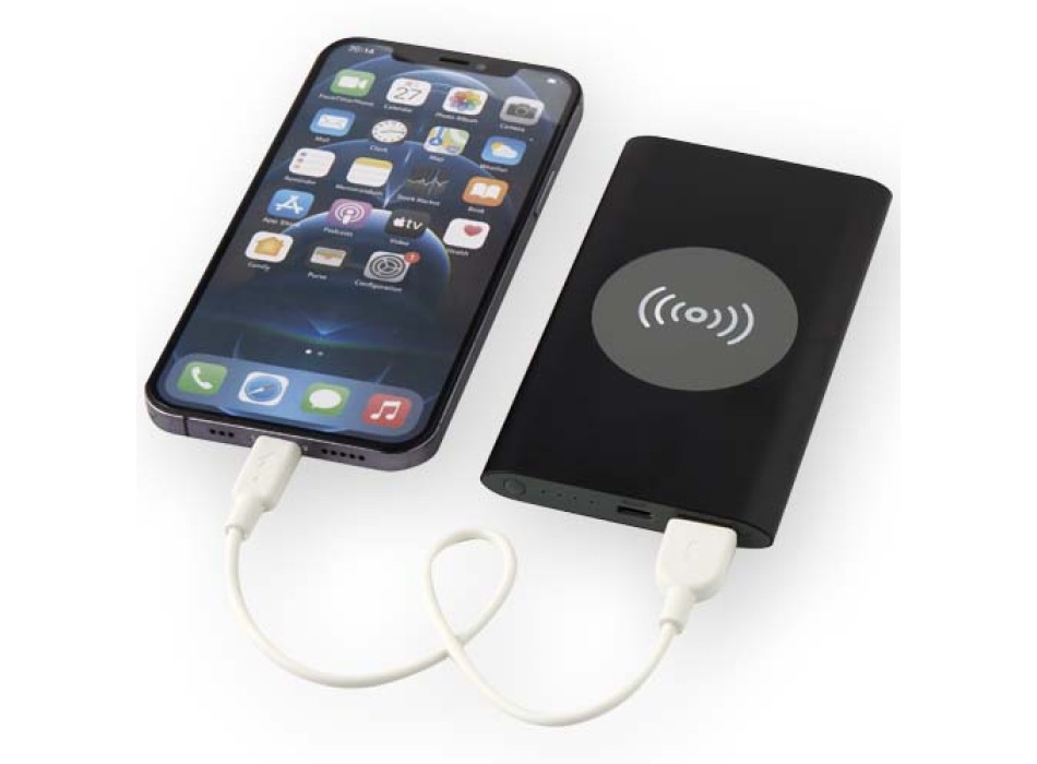 Power bank wireless da 4000 mAh Type C in alluminio riciclato Juice 
