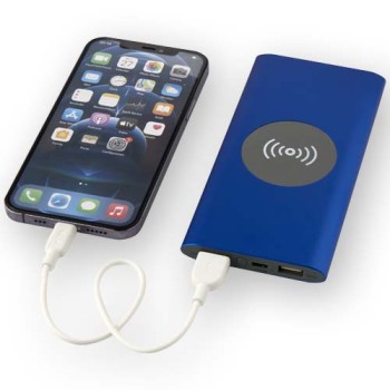 Power bank wireless da 8000 mAh Type C in alluminio riciclato Juice