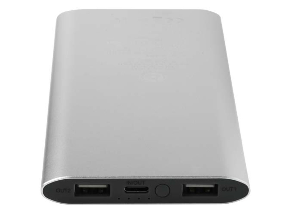 Power bank wireless da 8000 mAh Type C in alluminio riciclato Juice