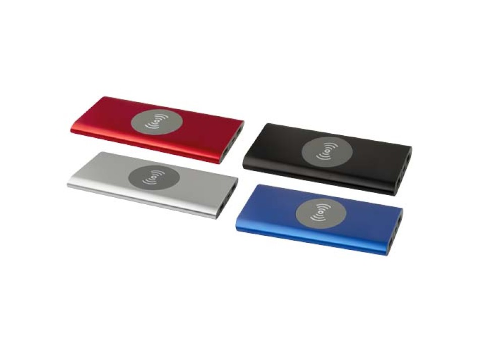 Power bank wireless da 8000 mAh Type C in alluminio riciclato Juice