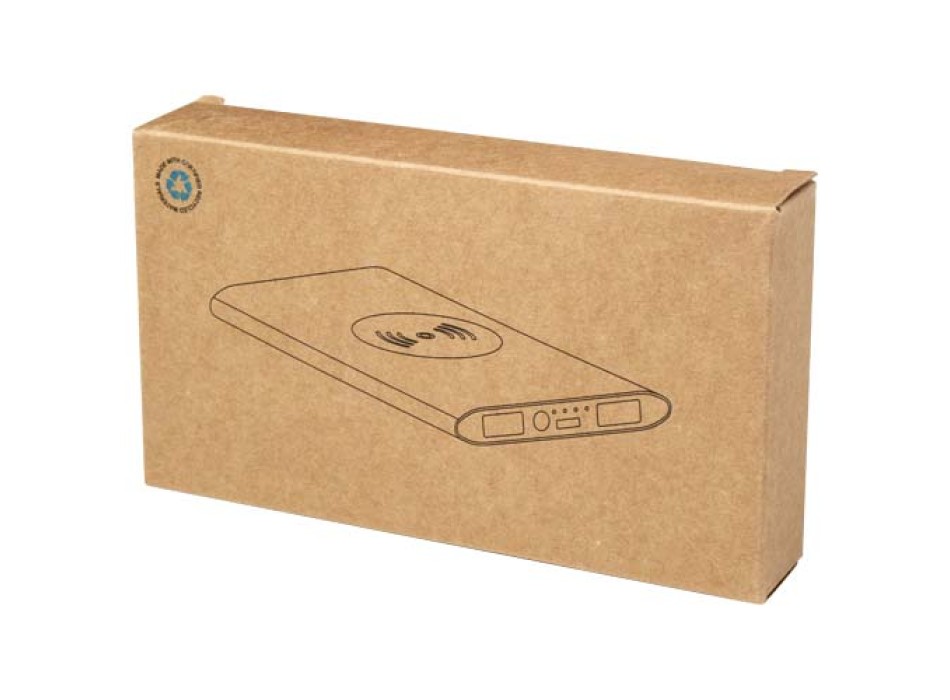 Power bank wireless da 8000 mAh Type C in alluminio riciclato Juice