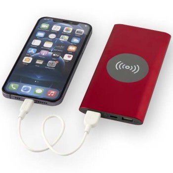 Power bank wireless da 8000 mAh Type C in alluminio riciclato Juice
