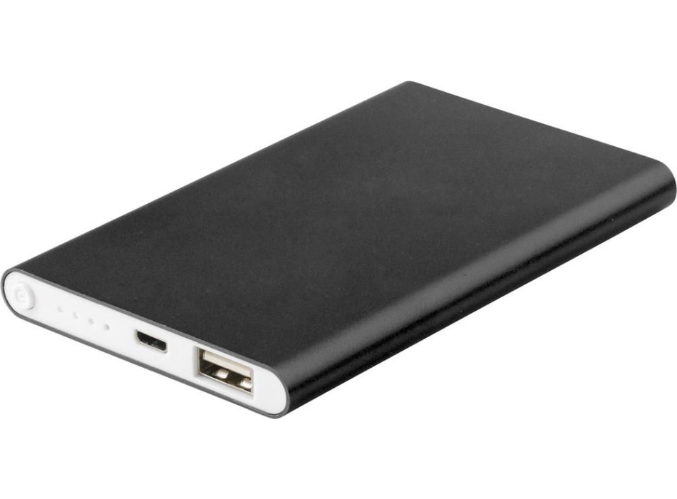 Powerbank in alluminio capacità 4.000 mAh Ezra