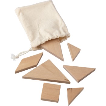 Puzzle tangram in legno naturale Ulrike