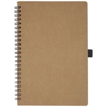 Quaderno Cobble formato A5 con rilegatura a spirale in cartone riciclato e carta di pietra