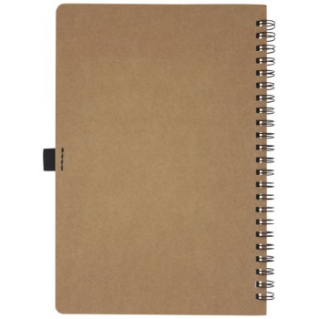 Quaderno Cobble formato A5 con rilegatura a spirale in cartone riciclato e carta di pietra