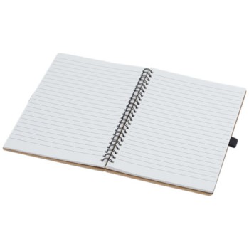 Quaderno Cobble formato A5 con rilegatura a spirale in cartone riciclato e carta di pietra