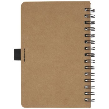 Quaderno Cobble formato A6 con rilegatura a spirale in cartone riciclato e carta di pietra