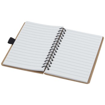 Quaderno Cobble formato A6 con rilegatura a spirale in cartone riciclato e carta di pietra