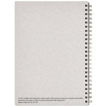 Quaderno formato A5 con rilegatura a spirale Bianco