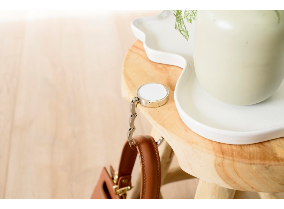 Reggiborsa da tavolo in metallo Eloise