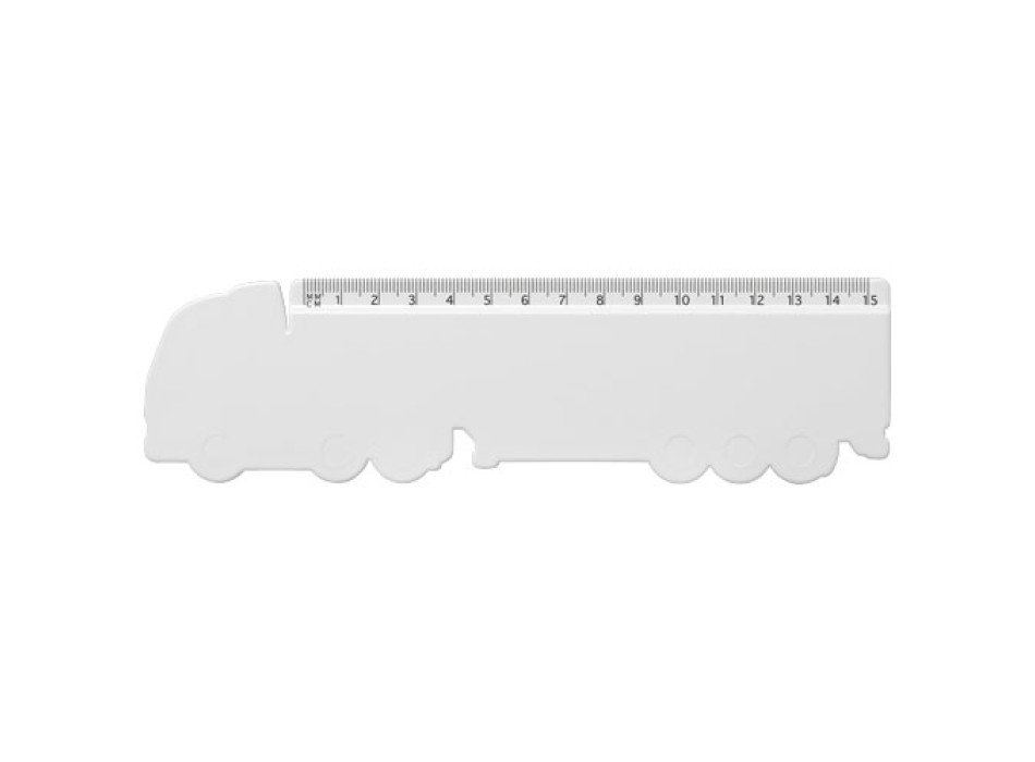 Righello da 15 cm in plastica riciclata a forma di camion Tait