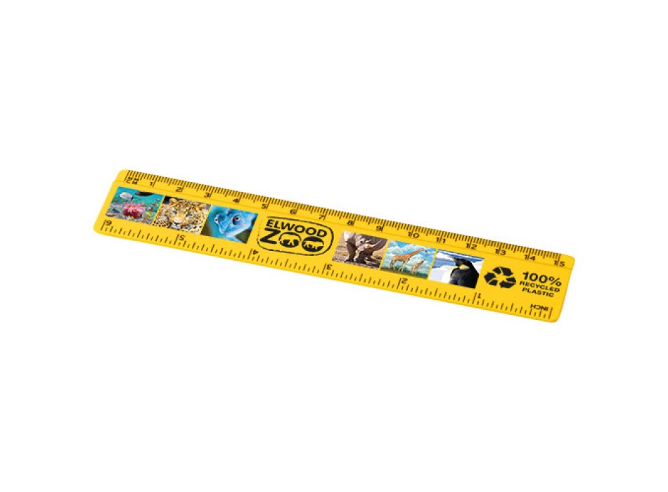 Righello da 15 cm in plastica riciclata Refari