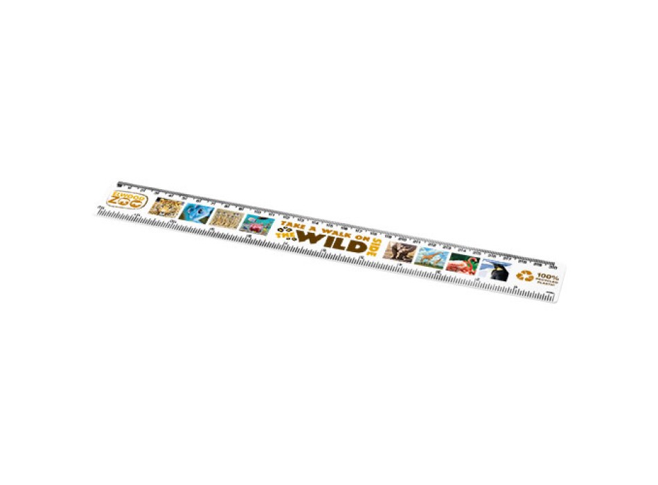 Righello da 30 cm in plastica riciclata Refari