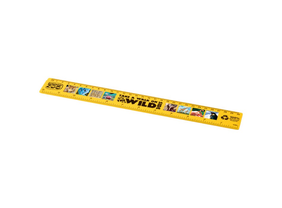 Righello da 30 cm in plastica riciclata Refari