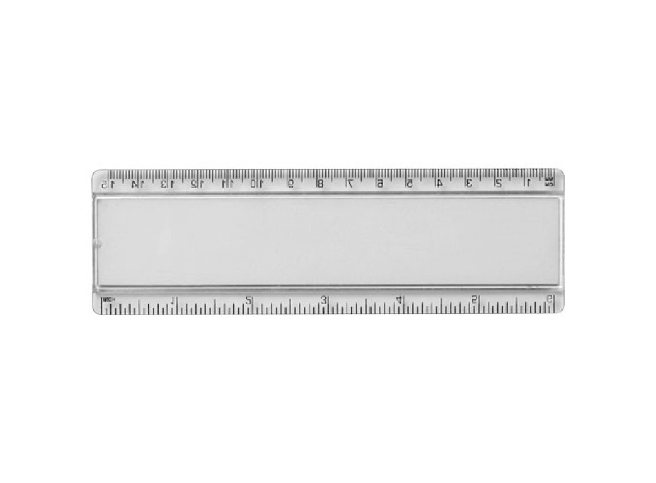 Righello Ellison da 15 cm in plastica con inserto di carta