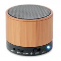 ROUND BAMBOO - Speaker wireless in bamboo