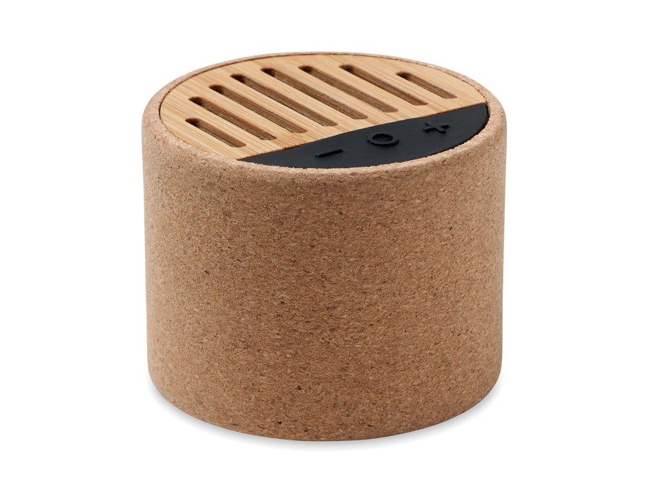 ROUND + - Speaker wireless in sughero