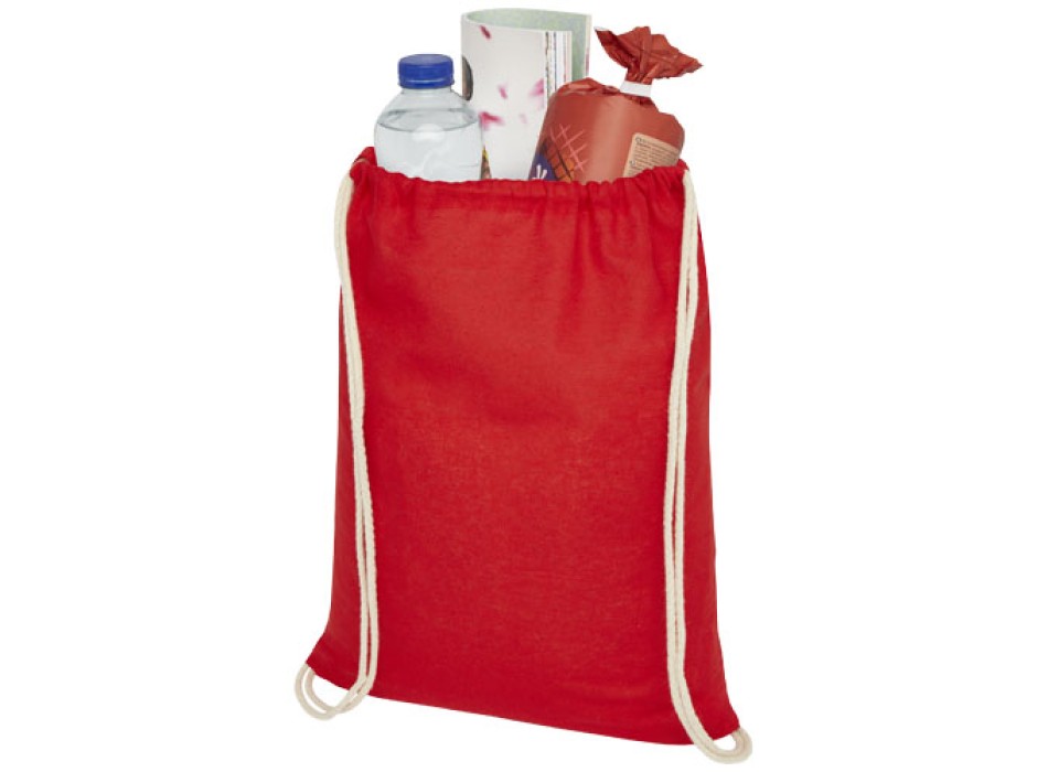 Sacca in cotone 100 g/m² con coulisse Oregon - 5L
