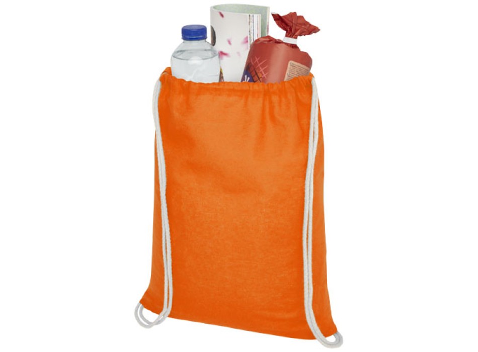 Sacca in cotone 100 g/m² con coulisse Oregon - 5L
