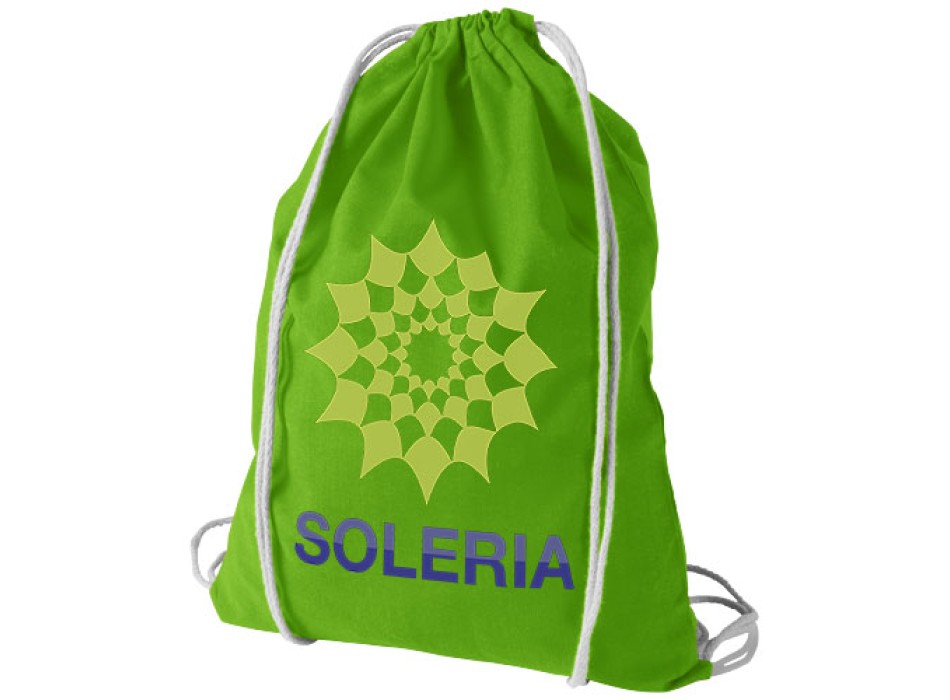 Sacca in cotone 100 g/m² con coulisse Oregon - 5L