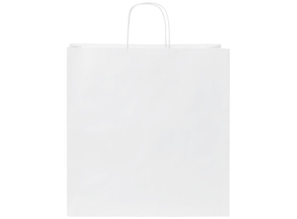 Sacchetto in carta kraft da 80-90 g/m2 con manici intrecciati - extra large