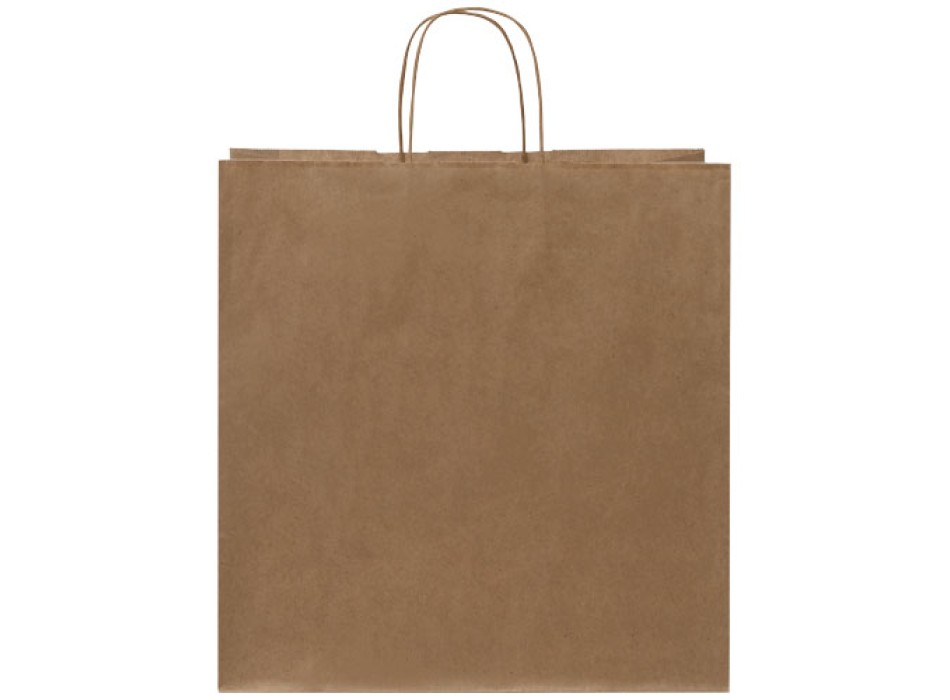 Sacchetto in carta kraft da 80-90 g/m2 con manici intrecciati - extra large