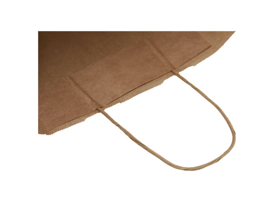 Sacchetto in carta kraft da 80-90 g/m2 con manici intrecciati - grande