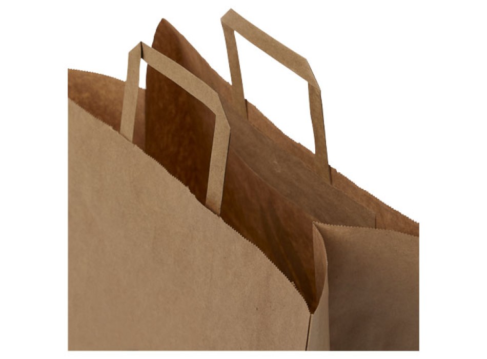 Sacchetto in carta kraft da 80-90 g/m2 con manici piatti - extra large