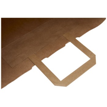 Sacchetto in carta kraft da 80-90 g/m2 con manici piatti - extra large