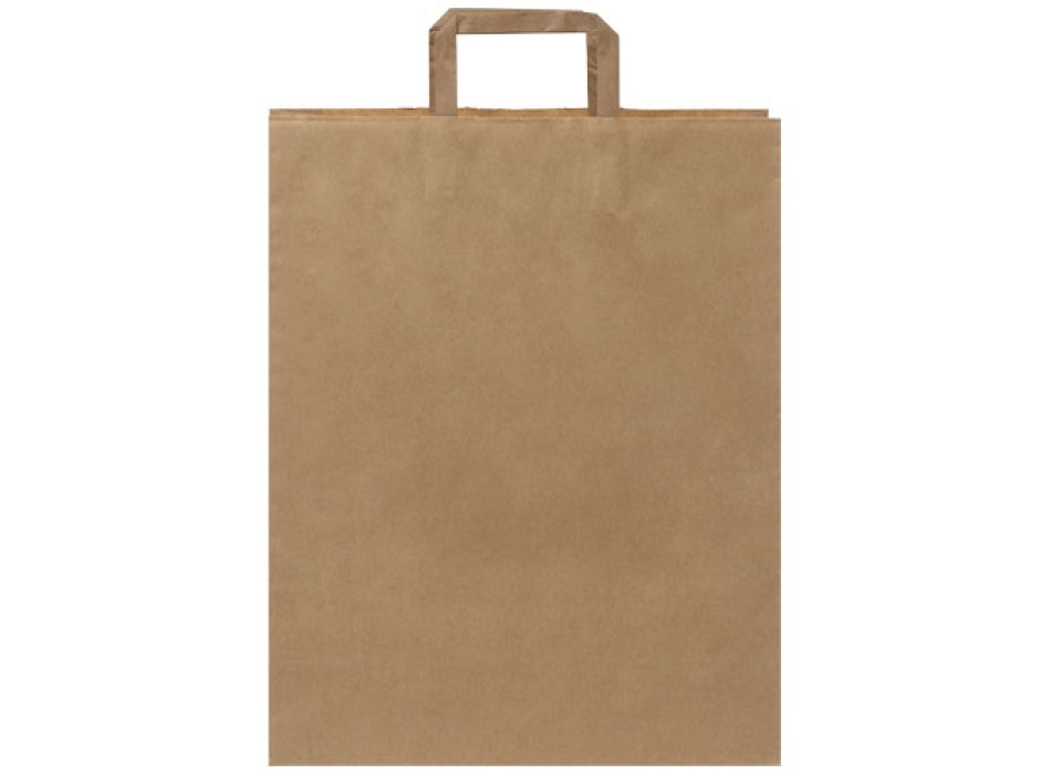 Sacchetto in carta kraft da 80-90 g/m2 con manici piatti - grande
