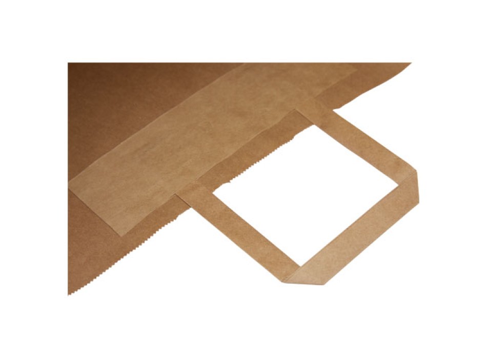 Sacchetto in carta kraft da 80-90 g/m2 con manici piatti - grande