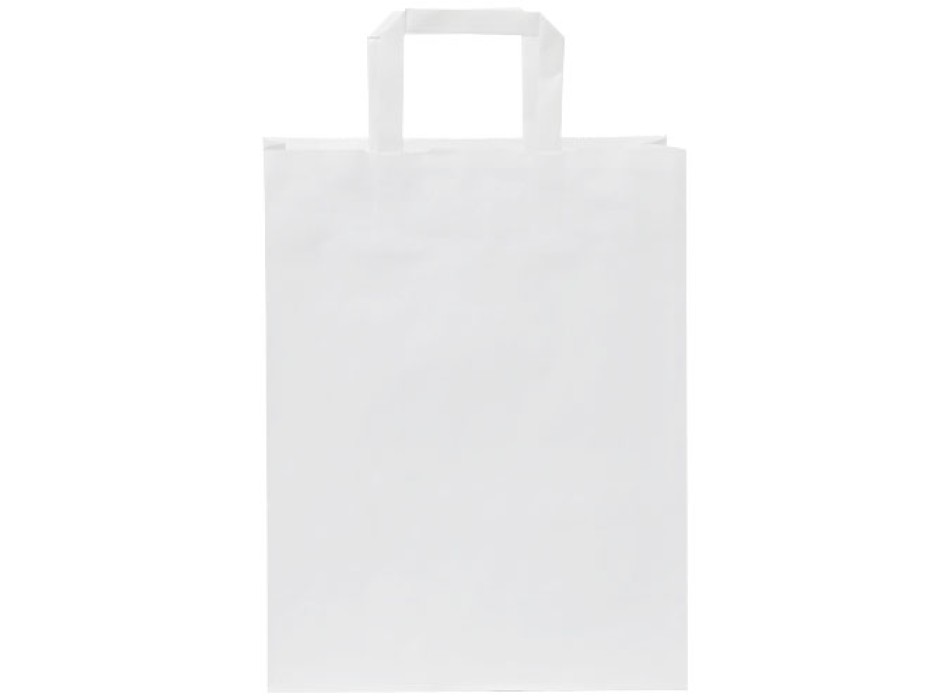 Sacchetto in carta kraft da 80-90 g/m2 con manici piatti - medio