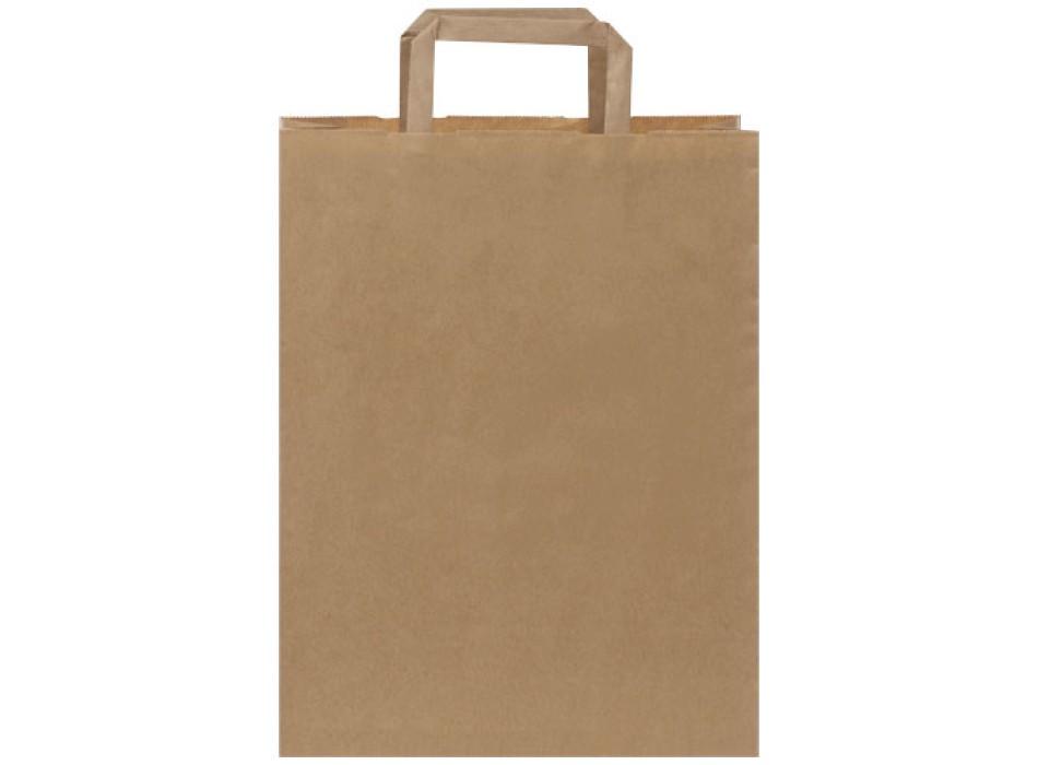 Sacchetto in carta kraft da 80-90 g/m2 con manici piatti - medio