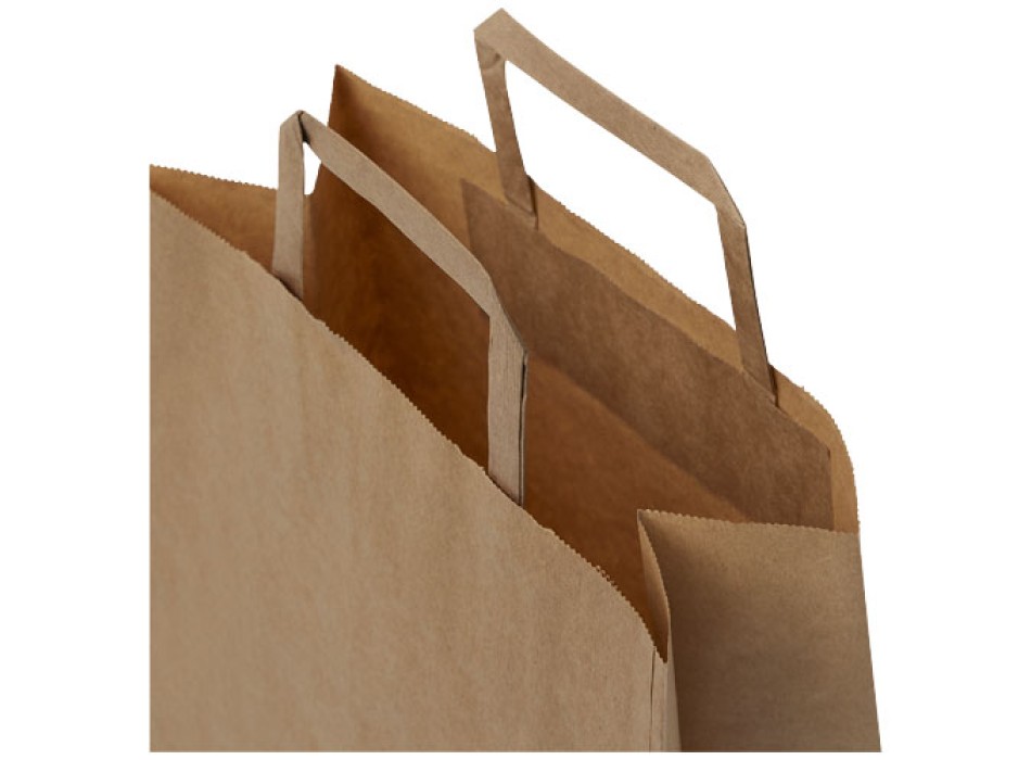 Sacchetto in carta kraft da 80-90 g/m2 con manici piatti - medio
