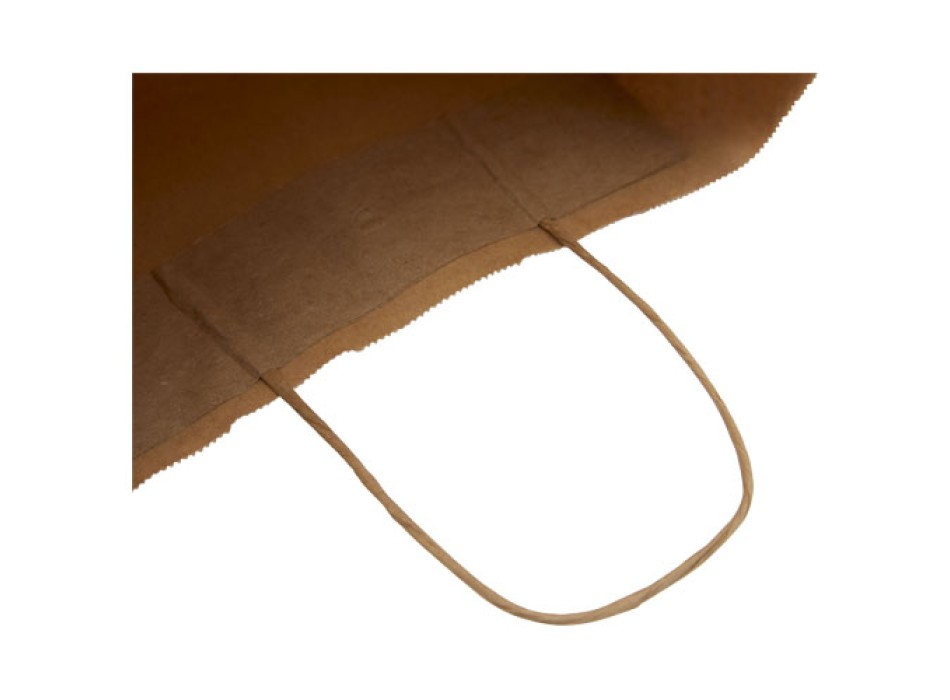 Sacchetto in carta kraft da 80 g/m2 con manici intrecciati - medio