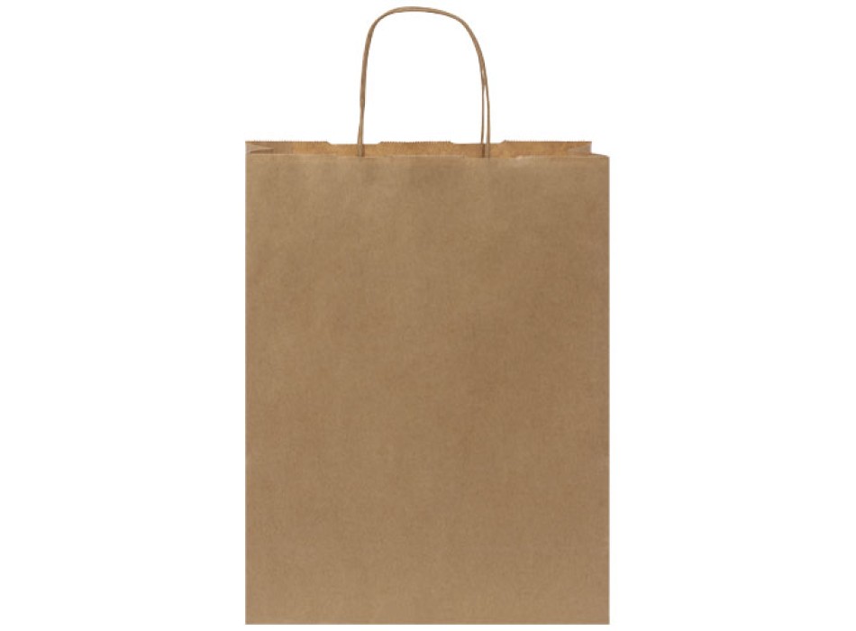 Sacchetto in carta kraft da 80 g/m2 con manici intrecciati - medio