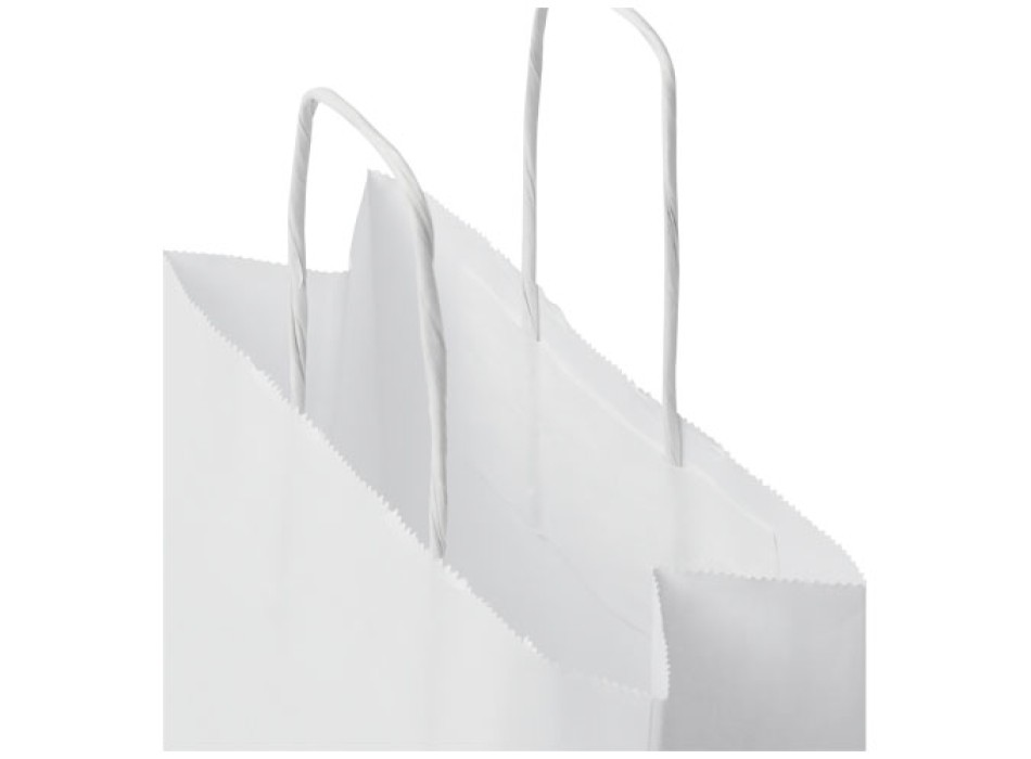 Sacchetto in carta kraft da 80 g/m2  con manici intrecciati - piccolo