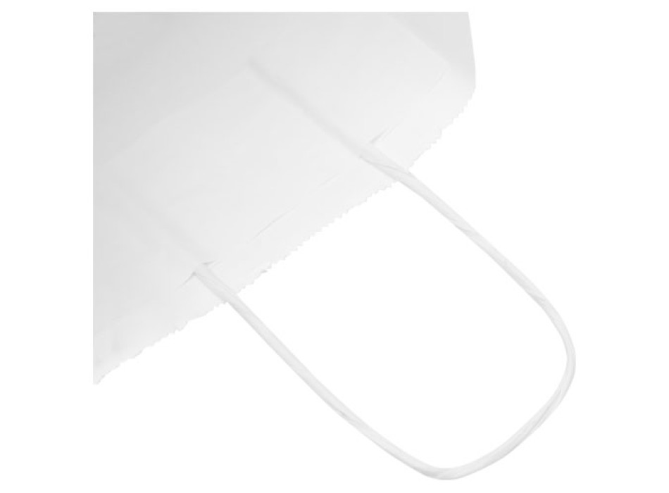 Sacchetto in carta kraft da 80 g/m2  con manici intrecciati - piccolo