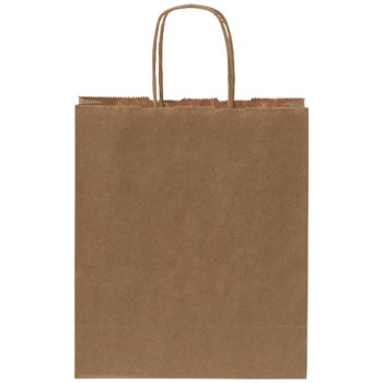 Sacchetto in carta kraft da 80 g/m2  con manici intrecciati - piccolo