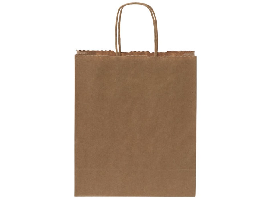 Sacchetto in carta kraft da 80 g/m2  con manici intrecciati - piccolo