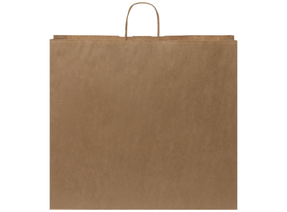 Sacchetto in carta Kraft da 90-100 g/m2 con manici intrecciati - XXL