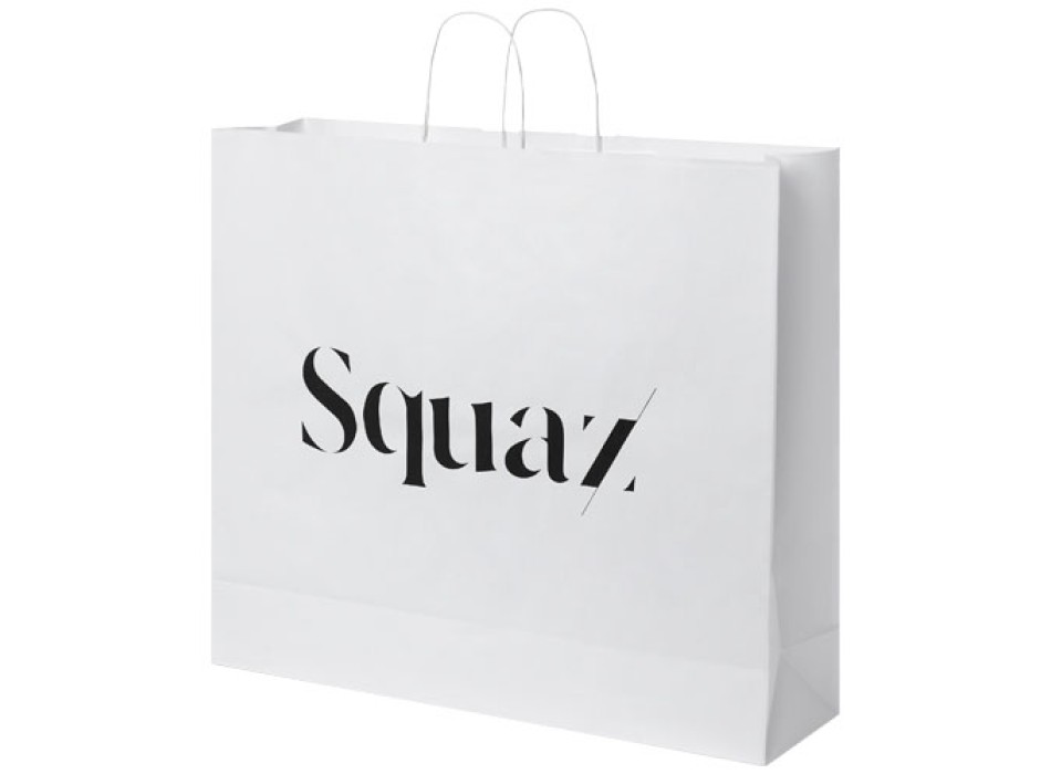 Sacchetto in carta Kraft da 90-100 g/m2 con manici intrecciati - XXL