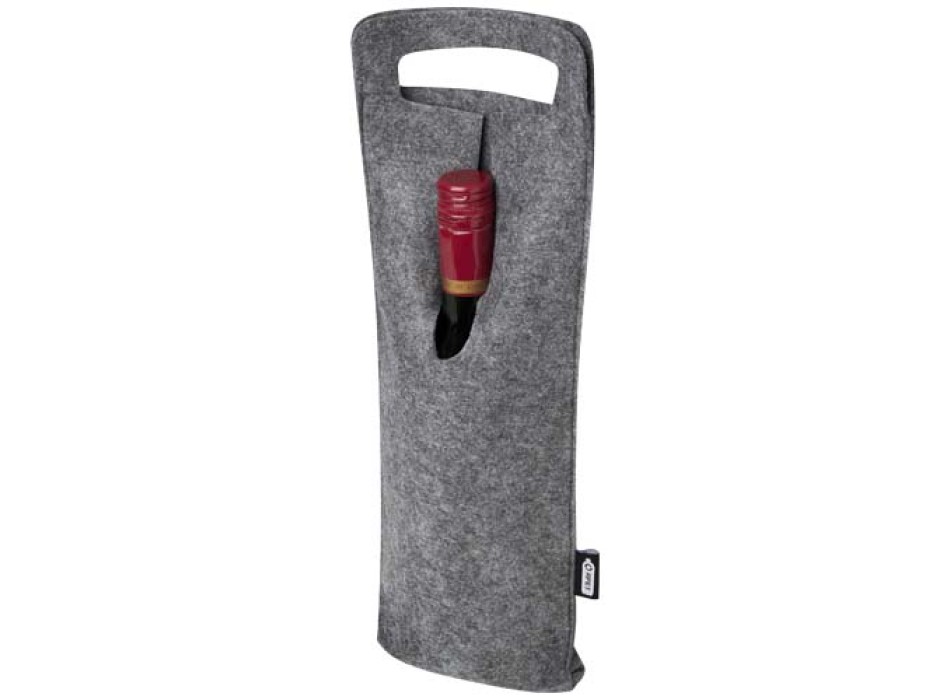 Sacchetto per bottiglia di vino in feltro riciclato certificato GRS da 75 cl Felta