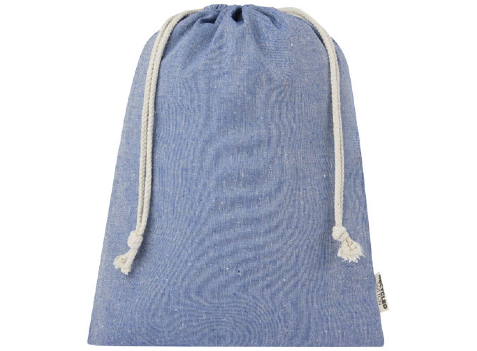 Sacchetto per confezione regalo grande in cotone riciclato 150 g/m² certificato GRS Pheebs - 4L
