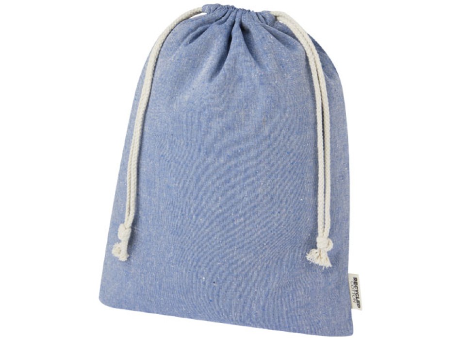 Sacchetto per confezione regalo grande in cotone riciclato 150 g/m² certificato GRS Pheebs - 4L