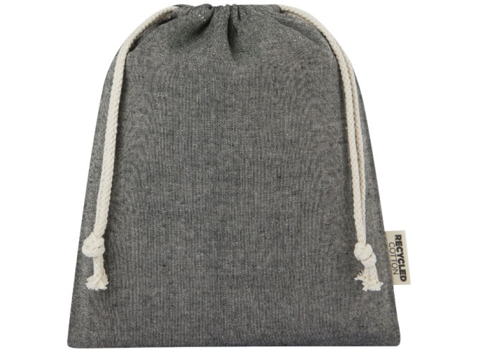 Sacchetto per confezione regalo medio in cotone riciclato 150 g/m² certificato GRS Pheebs - 1,5L