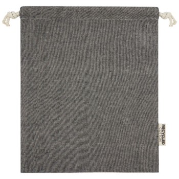 Sacchetto per confezione regalo medio in cotone riciclato 150 g/m² certificato GRS Pheebs - 1,5L