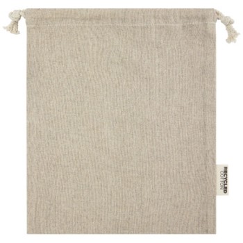 Sacchetto per confezione regalo medio in cotone riciclato 150 g/m² certificato GRS Pheebs - 1,5L